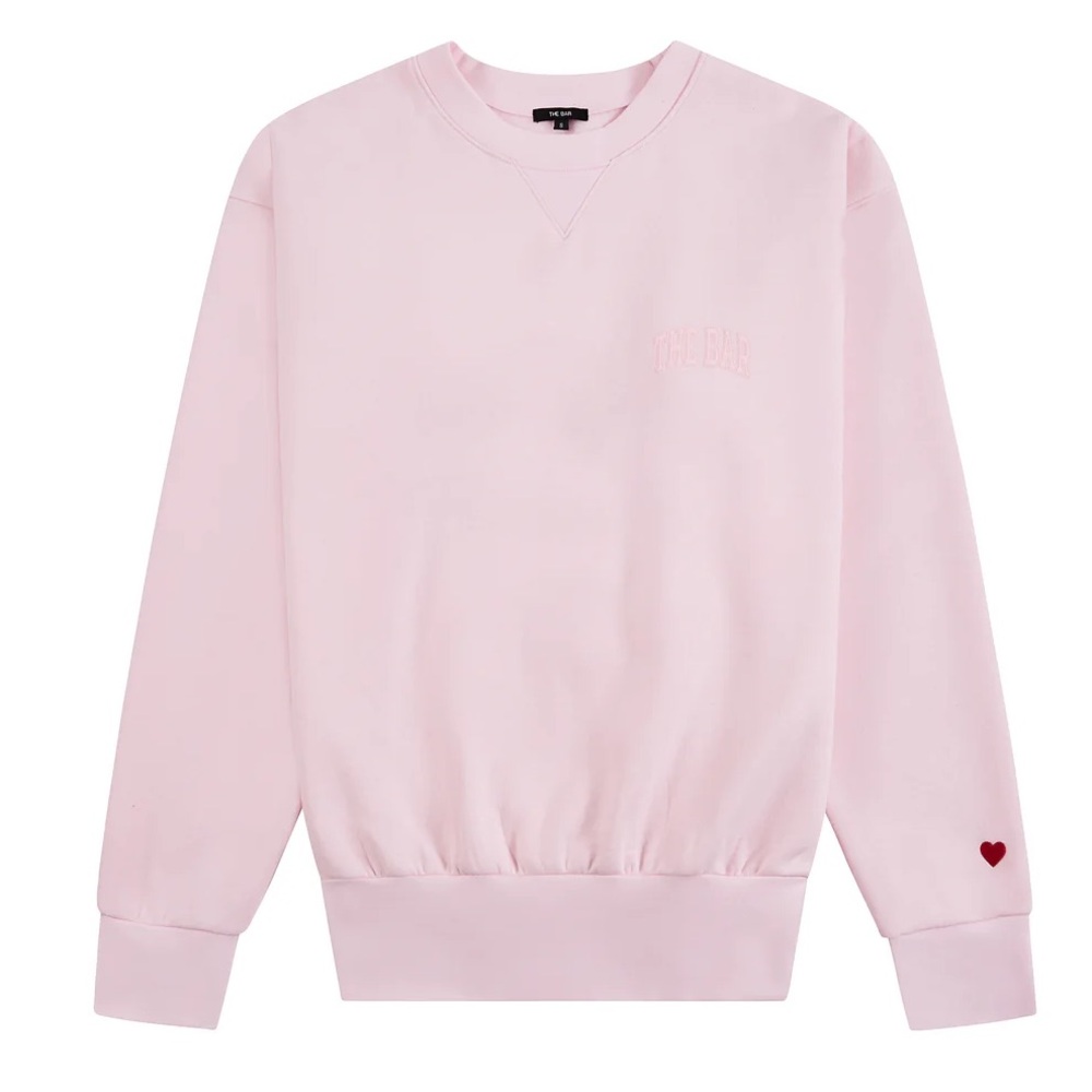 The Bar Varsity Tucked Sweatshirt Blush Pink Limited Edition Size Large - Picture 4 of 5